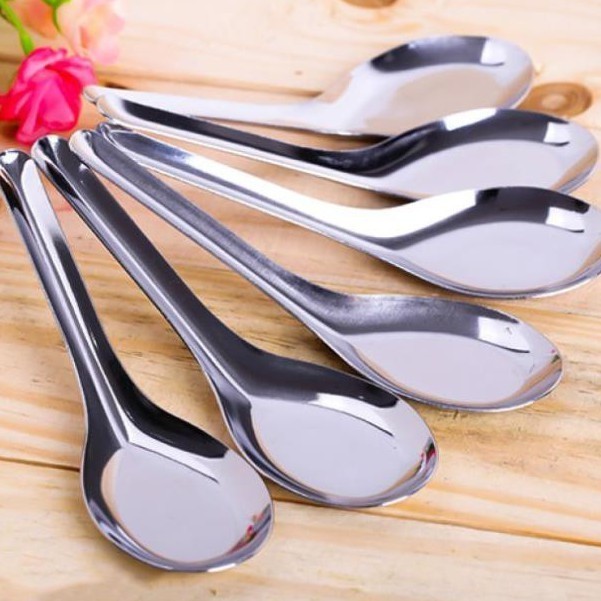 Thìa muỗng inox 304 cán ngắn cao cấp, muỗng thìa inox 304 cao cấp