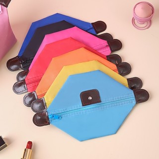 Combo Túi đựng mỹ phẩm nhỏ gọn vải chống thấm nhiều màu, Túi đựng đồ mini cầm tay gọn nhẹ xinh xắn