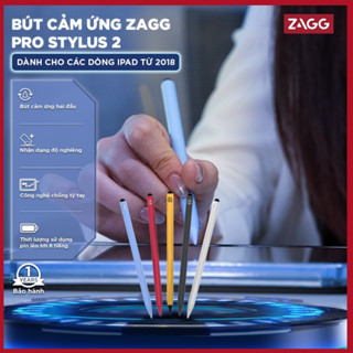 Bút cảm ứng ZAGG-Pro Stylus Pencil dành cho các dòng iPad Air/Pro từ 2018 đến iPad 2024
