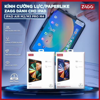  Kính cường lực Miếng dán màn hình Paperlike Canvas cao cấp ZAGG dùng cho các loại iPad Air Pro 10.9 11 12.9 13 M2 M4 