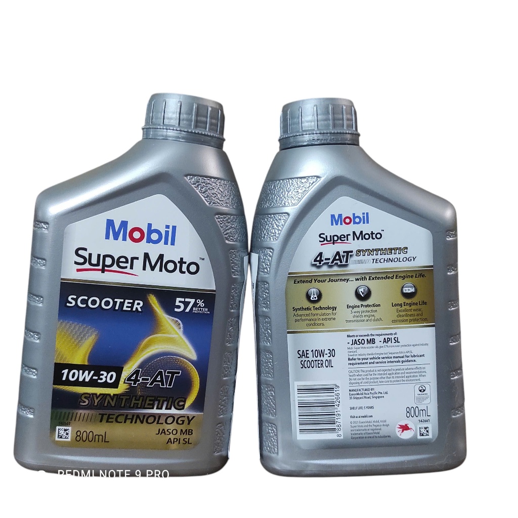 [ẢNH THẬT] Nhớt Xe ga Mobil 10w30 800ml nhớt chuyên dụng cho xe tay ga