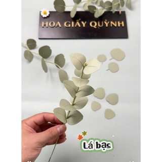 Sét lá giấy cắt sẵn làm lá bạc, lá táo - lá giấy mỹ thuật handmade (chưa có kẽm và cành)