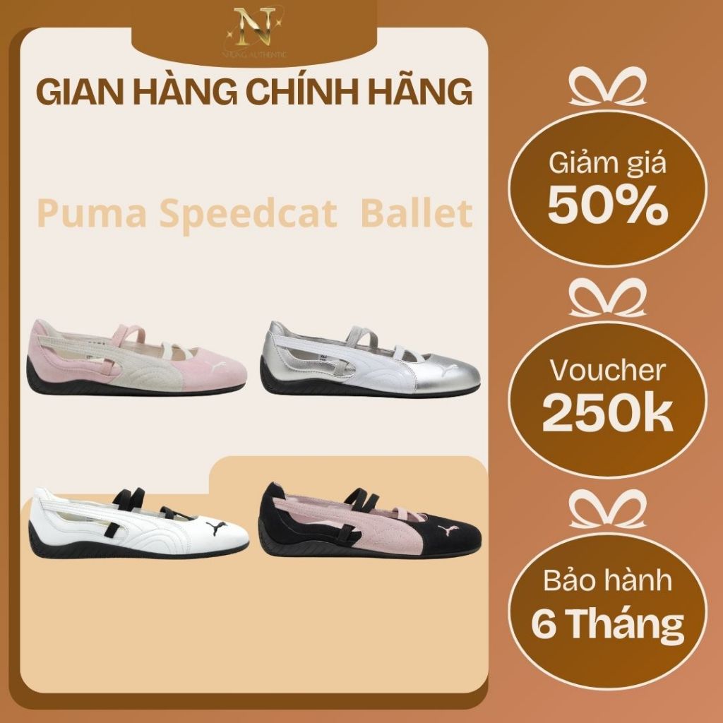 [𝙎𝘼𝙇𝙀 Chính Hãng] Giày Puma Speedcat Ballet AUTHENTIC. Giày Sneaker Puma Ballet Basic Nữ.Bao Check