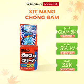 Xịt lau kính phủ Nano chống bám nước kính ô tô, kính cường lực, cửa kính Glaco Nhật Bản 400ml