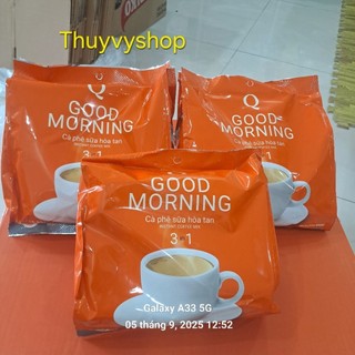  Combo 3 Bịch Cà Phê Sữa 3in Good Morning Trần Quang 480g Date 2027 
