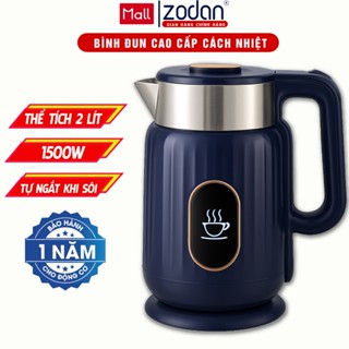 [BH 1 NĂM] Ấm Siêu Tốc ZODAN A32, Bình Đun Siêu Tốc Dung Tích 2L, 2 Lớp Cách Nhiệt, Công Suất 1500W