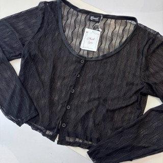  Áo khoác ngoài mỏng lưới thun Bigsize che bắp tay co giãn tốt Ôm gọn 