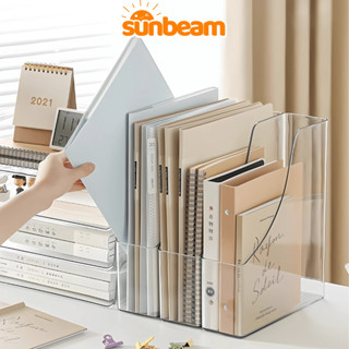  Khay Trong Suốt Đựng Sách Báo Tạp Chí Hồ Sơ SUNBEAM Kệ Đựng Tài Liệu Để Bàn Học Bàn Làm Việc 