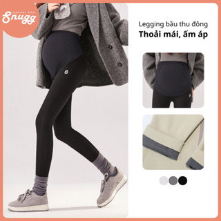 Quần legging bầu cạp cao thu đông mềm mịn, co giãn, ấm áp Snugg - SNU2239
