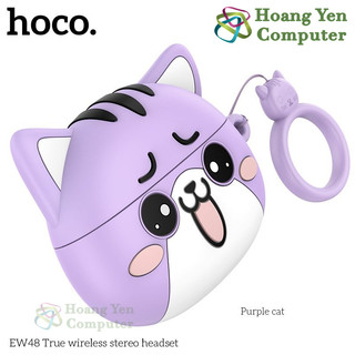  Tai Nghe Bluetooth V5.3 Hoco EW48 Hình Mèo Đáng Yêu - Âm Thanh Rõ Nét Chuẩn Stereo - BH 12 Tháng - Hoàng Yến Computer 
