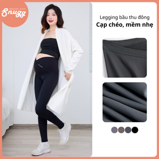 Quần legging bầu cạp chéo thu đông, co giãn, mềm mịn, giữ ấm Snugg - SNU2242