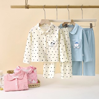  Pijama cho bé trai bé gái dài tay mặc thu đông size 10-30kg hàng qc đẹp 