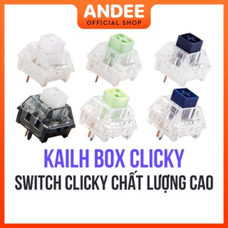 Switch Kailh Box White Jade Navy hệ Clicky bán lẻ công tắc phím cơ chất lượng cao có lube sẵn