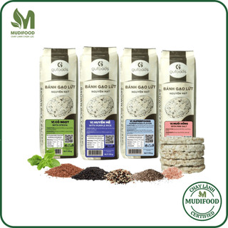  Combo 4 Gói Bánh Gạo Lứt GUfoods Mix Vị Superfoods Cỏ Ngọt Muối Hồng Nguyên Bản  170g  - Ăn Vặt Healthy 