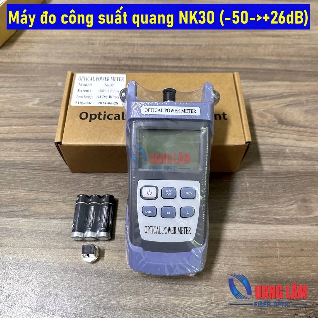 Máy đo công suất quang NK30 (-50->+26dB) (Kèm đầu đo SC và FC)