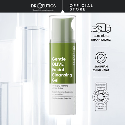 Gel Rửa Mặt Tạo Bọt Gentle OLIVE Facial Cleansing Gel – Dịu Nhẹ, Dành Cho Mọi Loại Da (250g)