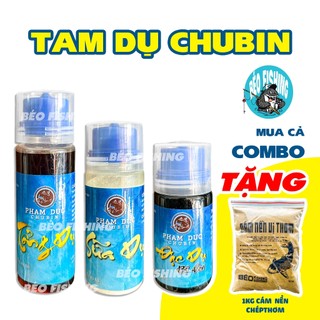  Tam Dụ Chuyên Chép Đức ChuBin - Hương Liệu Chuyên Câu Cá Chép Tổng Dụ + Sữa Dụ +Đặc Dụ Bí Đen 