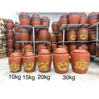 Chĩnh gạo, Hũ gạo Tài Lộc, Chum gốm đựng gạo cao cấp gốm Bát Tràng, Thùng gốm đựng gạo loại 1, chum gạo phong thuỷ