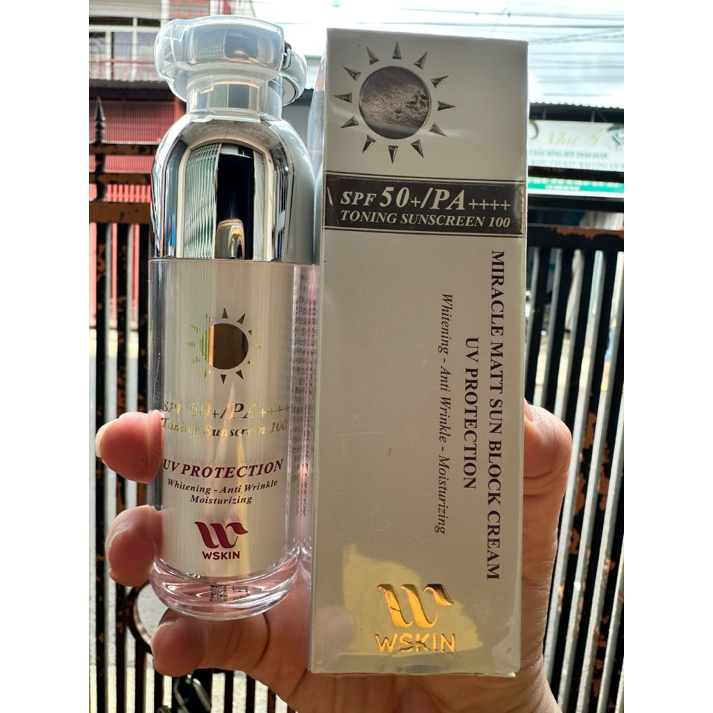 Kem Chống Nắng Trắng Da WSKIN Tone Up Niacinamide SPF50/ PA++++