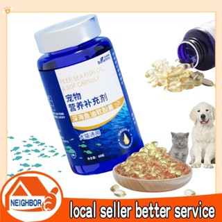  Dầu cá hồi cho chó mèo ngừa rụng lông dầu cá hồi bổ sung vitamin e omega3 DHA  60 viên  