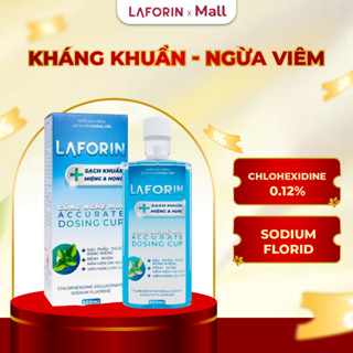 Nước súc miệng Laforin Chlorhexidine sát khuẩn, dùng cho viêm nướu, nhiệt miệng, chảy máu chân răng chai 500ml
