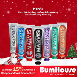 [Hàng Công Ty] Kem Đánh Răng Ý Marvis Classic Giúp Hỗ Trợ Trắng Răng, Giảm Mảng Bám,Sach Răng Thơm Miệng_BumHouse