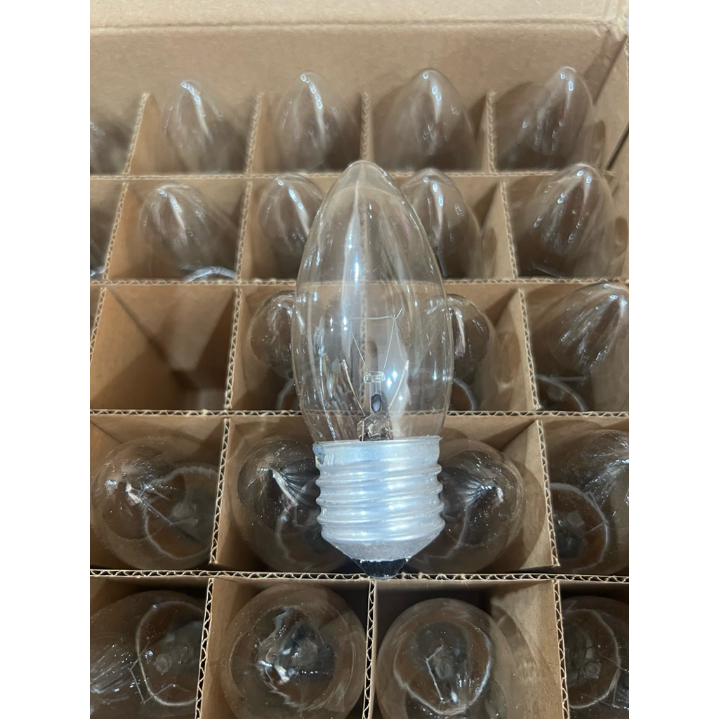 Bộ 10 bóng sợi đốt  gắn đèn  25w trang trí đui E27