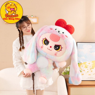 Gấu Bông Baby Three Loang - Hồng - Tím Blindbox Túi Mù Giá Rẻ - Bé Ba Phiên Bản Thú Nhồi Bông Size To Gấu Bông City