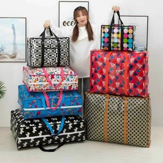  【Siêu To - Chống Nước Túi Bạt Dứa Đựng Đồ Đa Năng - Túi Đựng Chăn Quần Áo Chăn Màn Cỡ Lớn Chống Ẩm Mốc Có Khóa Kéo - 