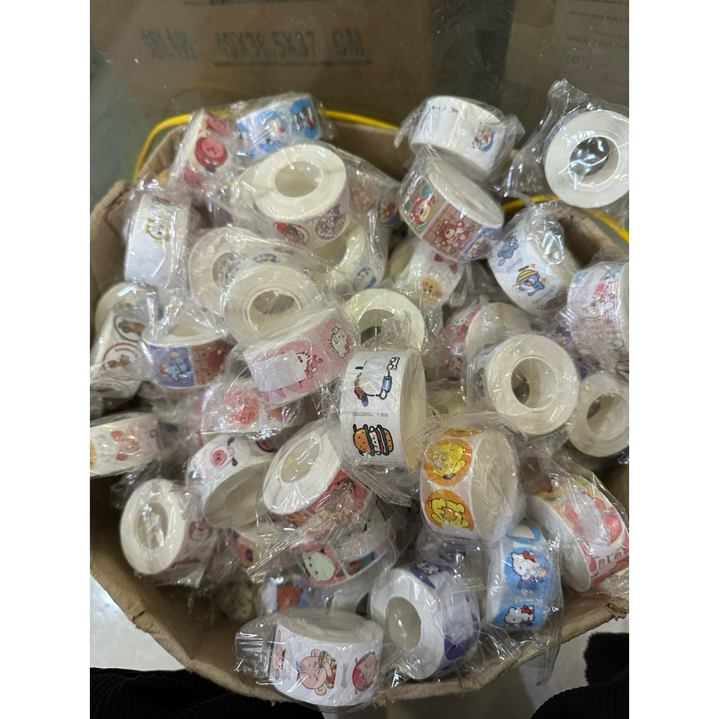 Combo 5 - 10 cuộn dán sticker cute( 500 hình)