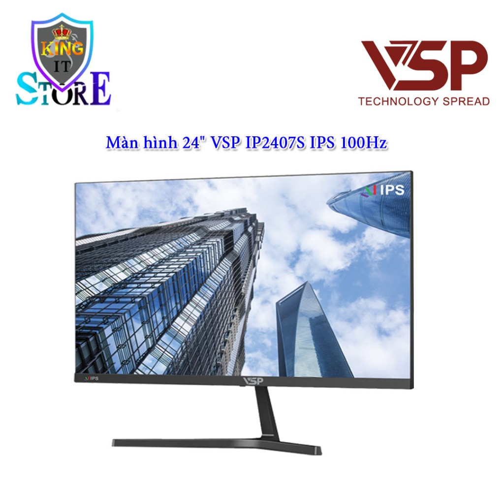 Màn Hình Gaming VSP IP2407S (23.8 inch/FHD/IPS/100Hz/5ms/HDMI + VGA/Phẳng)