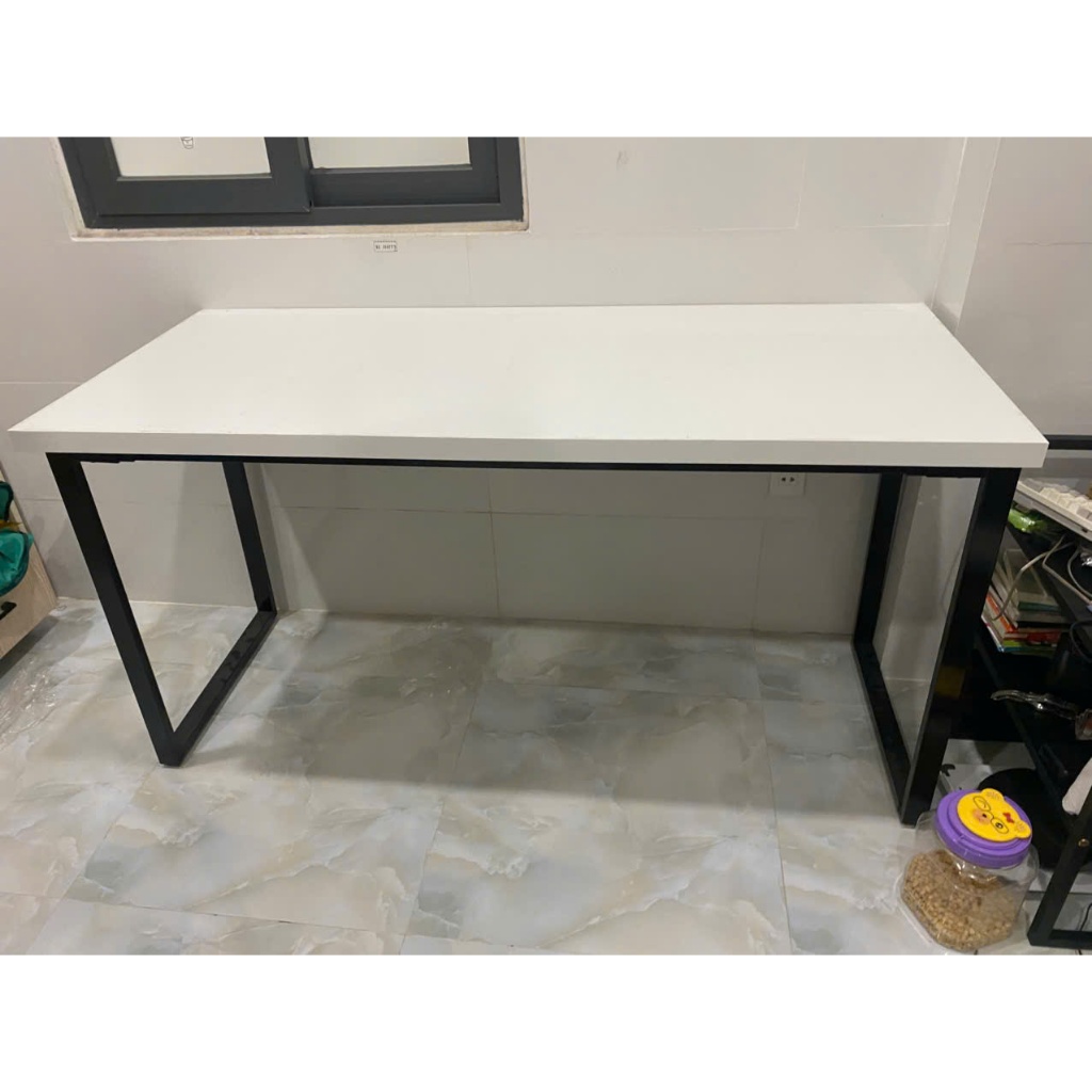 Bàn U kích thước 1m-2m rộng 70cm,75cm,80cm dày viền 34mm gắn được ARM,chân chắc chắn nhiều kích thước | BigBuy360 - bigbuy360.vn
