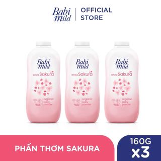 Combo 3 Phấn thơm Babi Mild 160Gx3