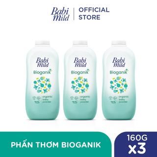 Combo 3 Phấn thơm Babi Mild 160Gx3