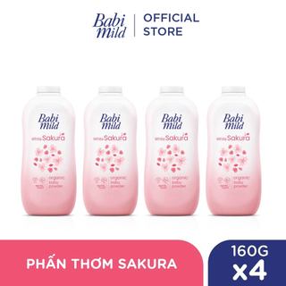 Combo 4 Phấn thơm Babi Mild 160Gx4