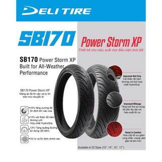  Vỏ Lốp Xe Máy Deli SB-170 New 2025 – Vỏ Không Ruột Cao Cấp Cho Dream Wave Sirius Exciter Winner PKL – Indonesia 