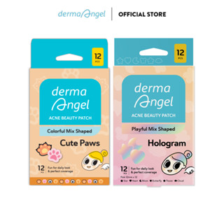  Combo Miếng Dán Mụn Derma Angel Acne Beauty Patch - Cute Paws & Perfect Coverage 12 
