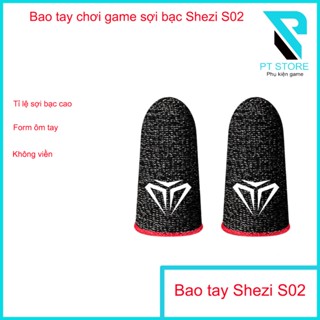Bao tay chơi game sợi bạc Shezi S02 - Tỉ lệ sợi bạc cao - Form ôm ngón tay - Không viền - Cực kì nhạy và mượt