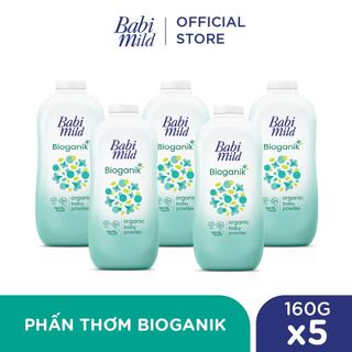Combo 5 Phấn thơm Babi Mild 160Gx5