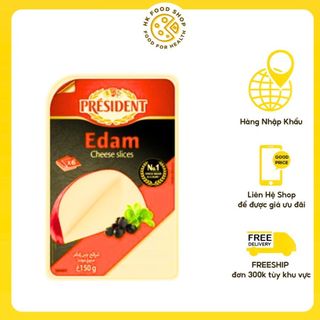 Président Cheese Edam Slices - Phô Mai Edam 150Gr