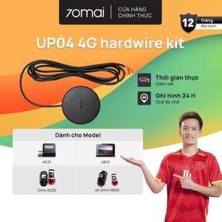  Bộ Hardwire Kit UP04 cho camera hành trình 70mai A810 A510 Omni kết nối 4G giám sát xe từ xa 