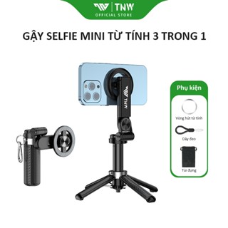 TNW T15 Gậy Chụp Ảnh Tự Sướng Bluetooth Gậy Selfie Mini Từ Tính 3 Trong 1 Cho Vlog Phát Sóng Trực