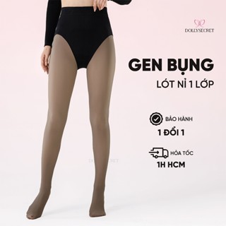 Quần Tất 3D Phối Gen Bụng Chất Nỉ Giữ Nhiệt DOLLY SECRET T45 Thon Chân Nâng Mông Siêu Đỉnh