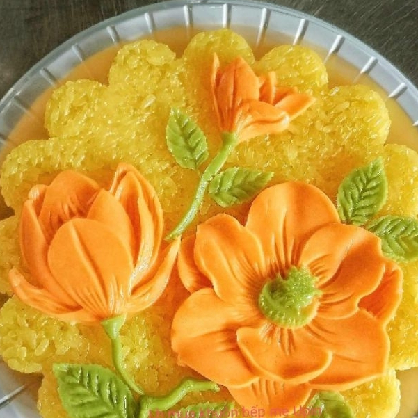 Khuôn Silicon hoa sen mộc làm xôi hoa đậu khuôn rau câu