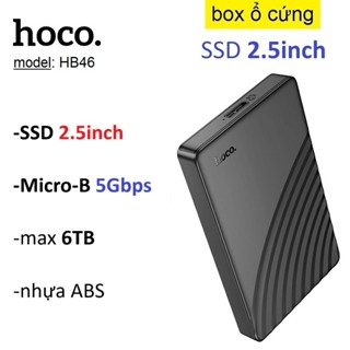  Box  ổ cứng ssd SATA III 2.5 inch Hoco HB46 tốc độ 5Gbps -Bảo Hành 6 tháng 