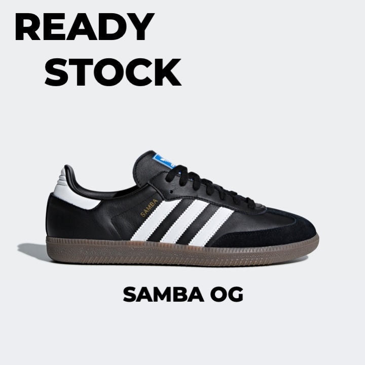 Giày Thể Thao AD Samba OG Black Đen Sọc Trắng Phong Cách Vintage Phù Hợp Cả Nam Nữ