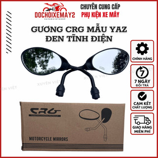  Gương Kính Chiếu Hậu CRG Yaz Chân Đen Tĩnh Điện - Gắn Nhiều Dòng Xe 