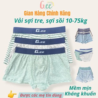 Set 3 Quần Chíp Đùi Quần Lót Sịp Bé Trai Vải Sợi Sồi Sợi Tre Co Giãn Tốt, Kháng Khuẩn Mềm Mịn