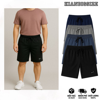  Quần Short Thun Nam Bigsize Quần Thun Thể Thao Co Giãn Tốt  Bigsize < 130kg  