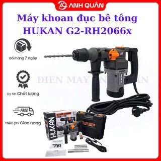 Máy khoan đục bê tông HUKAN G2-RH2066x, 1020w Mũi 28mm  - Tặng 5 Mũi khoan đục